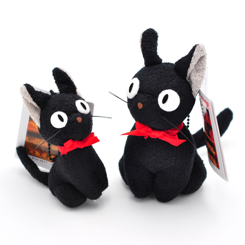 魔女宅急便琪琪的宠物猫黑猫吉吉猫咪毛绒公仔挂件挂饰玩具玩偶