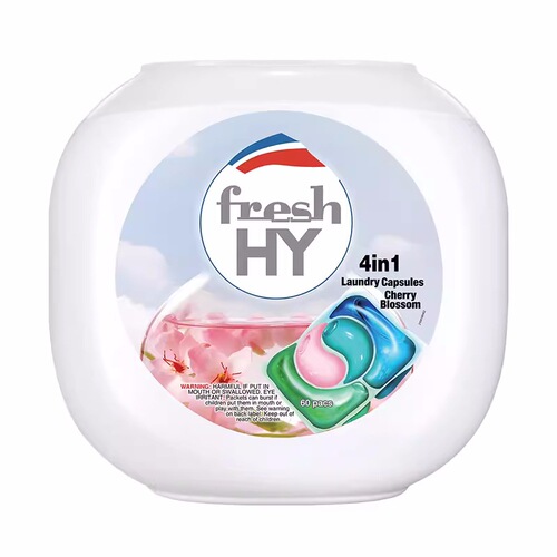 Jinghua Qingkexin 4-in-1 Laundry Beads Sakura 60 capsules to remove bacteria and remove mites, long-lasting fragrance, multi-scent optional mixed batch