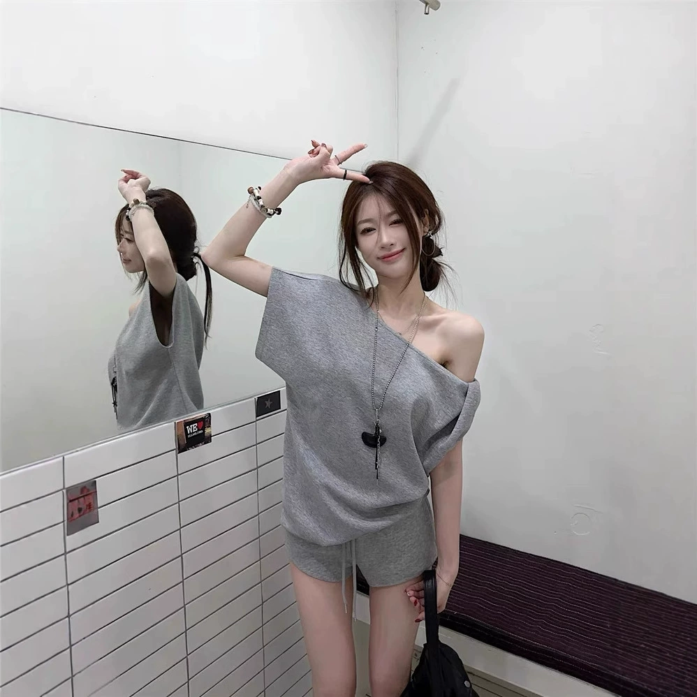 Summer fitted short sleeve T-shirt