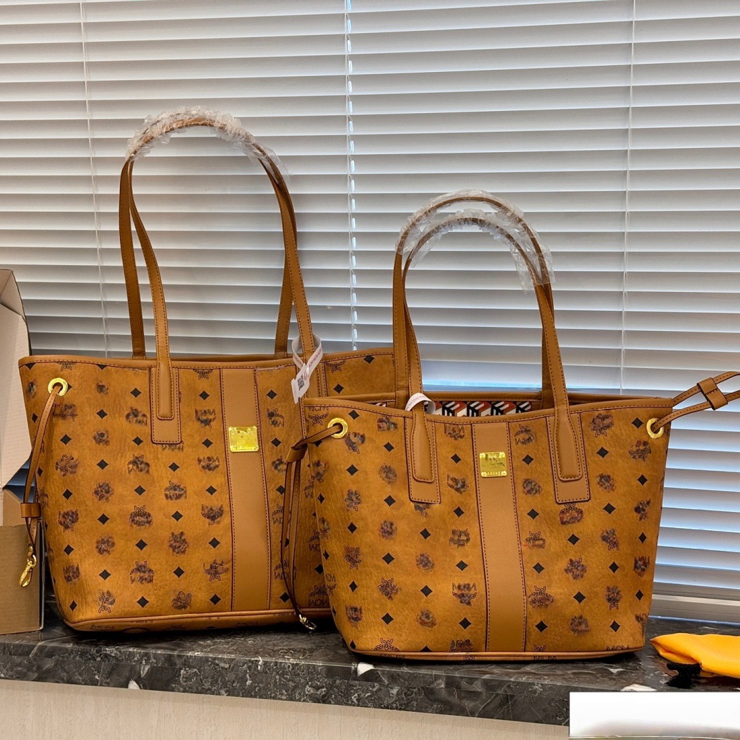 Tote Bag Genuine Leather Women's Bag High Quality Mc Mother-In-Law Tote Bag Lv Bag New Large Capacity Shopping Bag Handbag