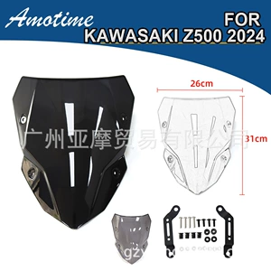 Kawasaki Z500 2024-2026 üçün hündürləşdirilmiş ön şüşə və külək deflektoru