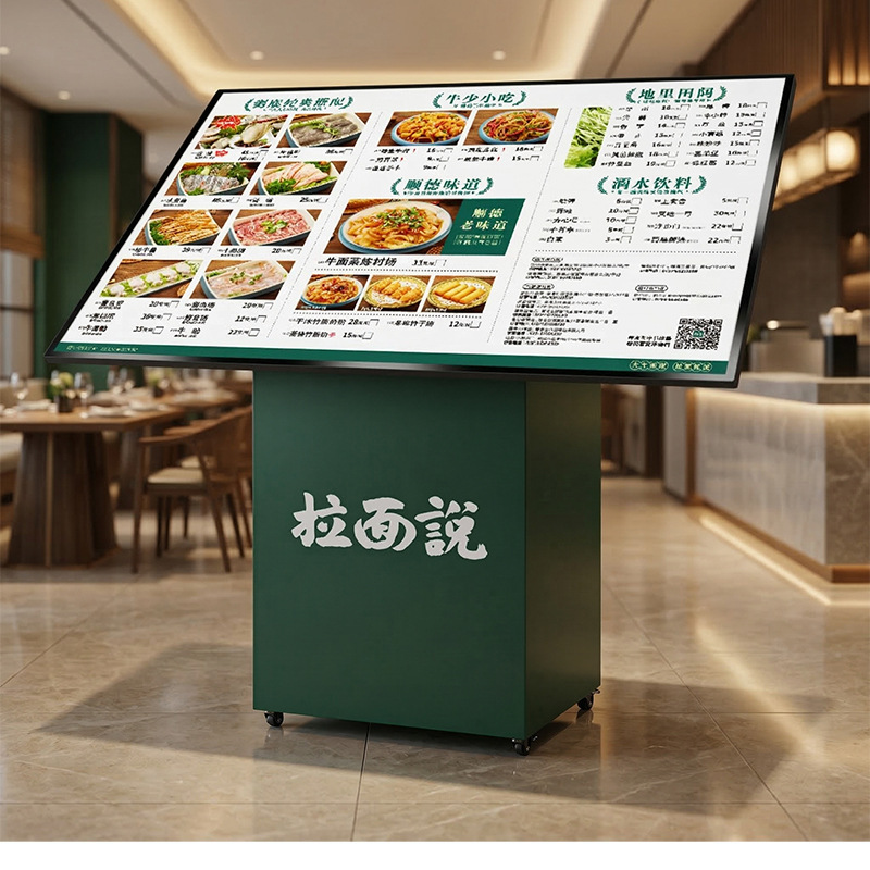 Large Screen Restaurant Vertical Billboard Menu Display Stand with Illuminated Led Menu Box Large Screen Restaurant Vertical Billboard Menu Display Stand with Illuminated Led Menu Box