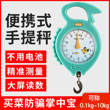 弹簧秤迷你称重手提电子秤便携10kg高精度家用挂钩快递买菜称小秤