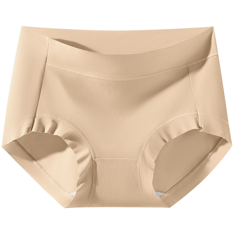 Piel de leche que no deja marcas 7A seda de morera antibacteriano para mujer deportes sin caderas calzoncillos de cintura media bragas cortas refrescantes