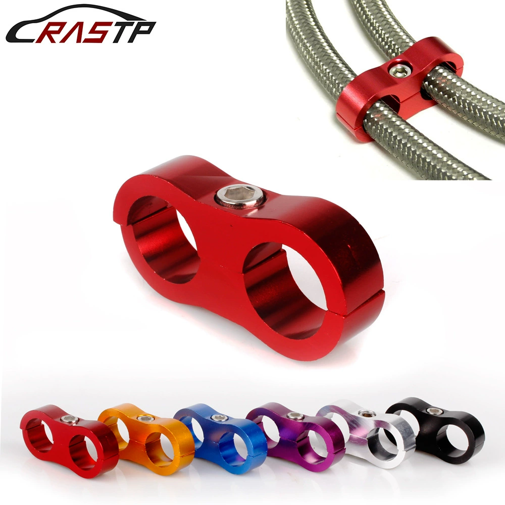 Крепление для трансграничной модификации автомобилей, двухканальное, для маслопроводов, разъемное, из алюминиевого сплава, для трубок AN4/AN6/AN8/AN10