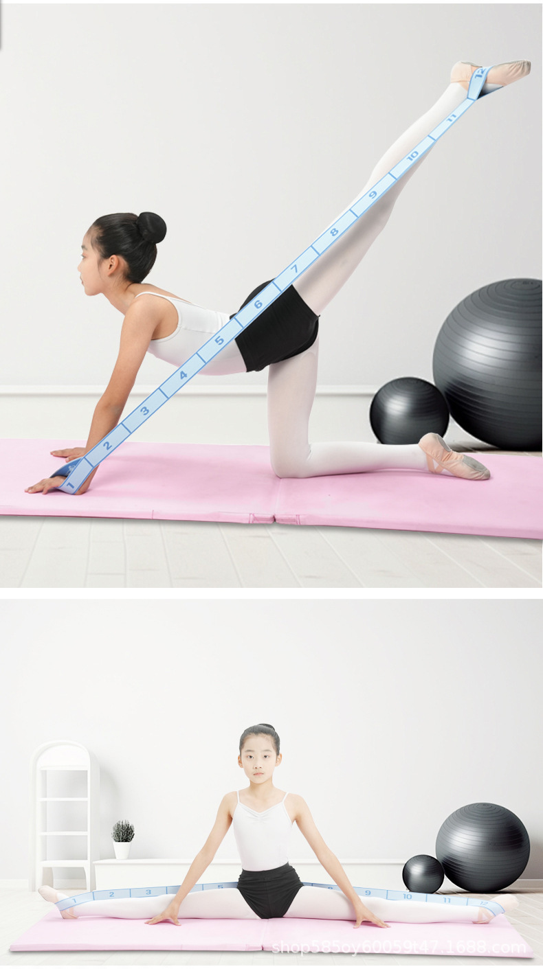 Segmented Children's Dance Digital Elastic Resistance Bands Stretch Bands Pull Bands Training Yoga Ballet Digital Bands