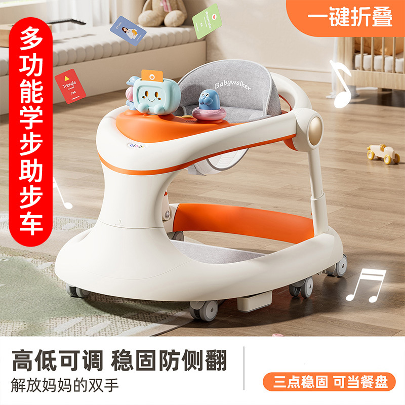 Baby Walker Anti-O-Leg Stroller 6 Months and One Year Old Baby Stroller Anti-Rollover Kidsren's Walker Multi-Function