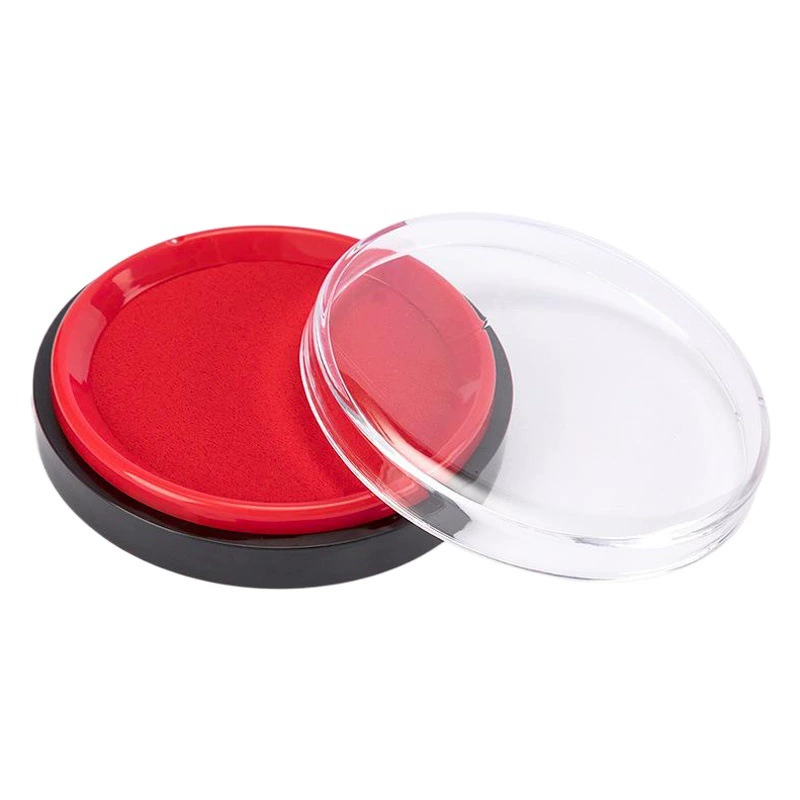 Deli 9863ES быстросохнущая чернильная подушечка с красными чернилами, большая круглая индонезийская печать, официальная печать, офисные финансы