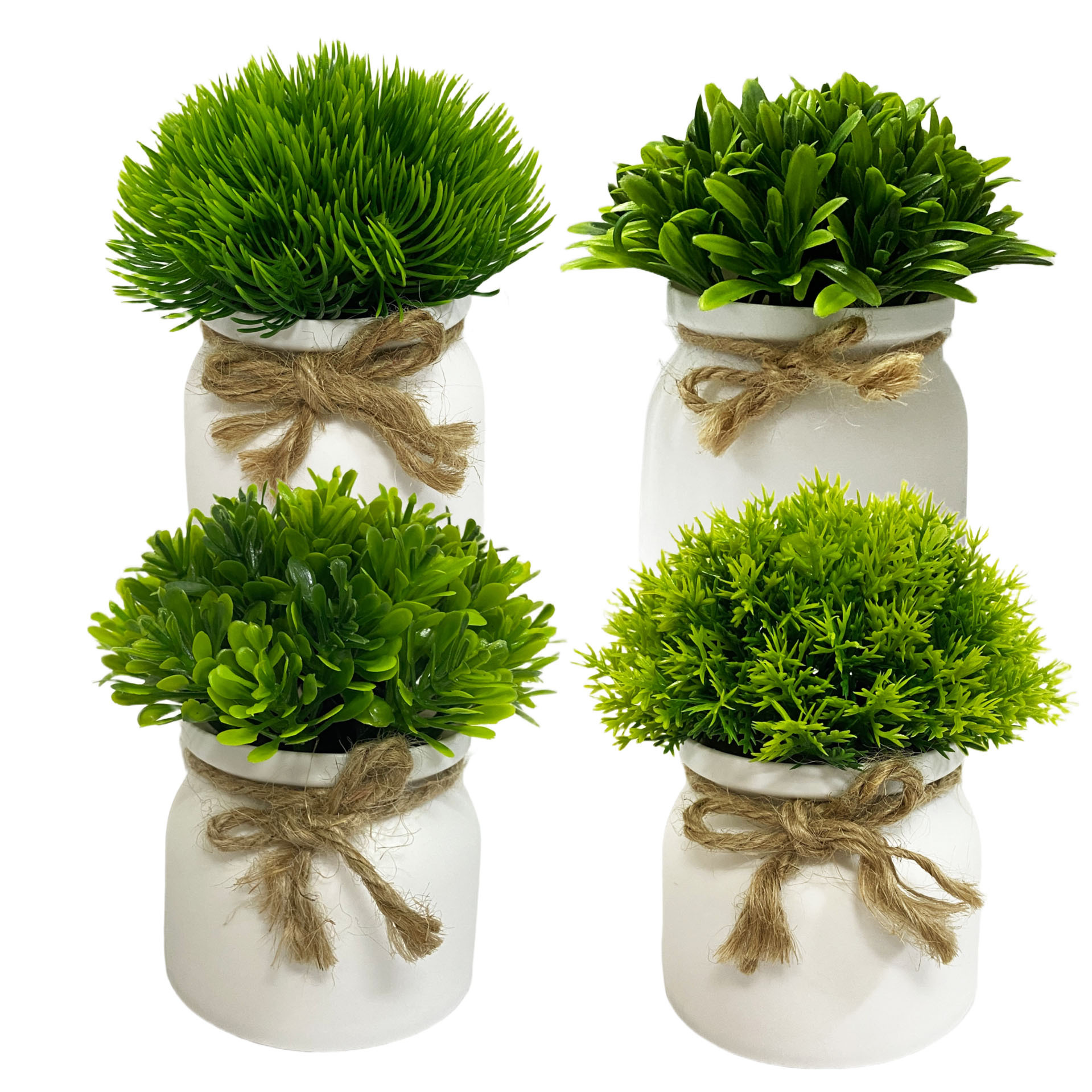 Simulación de plantas pequeñas y frescas combinaciones de plantas verdes hemisféricas en maceta decoración de mesa interior y exterior fábrica de decoración al por mayor image 5