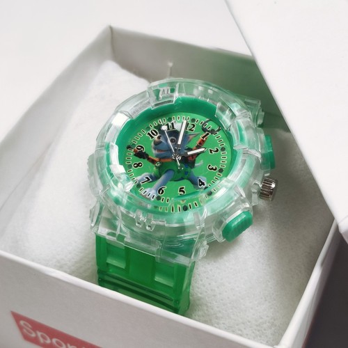 Woof Woof Team Cartoon Anime Creative Colorful Night Light Watch for Kids, Glow-in-the-Dark Watches for Elementary & Middle School Boys and Girls