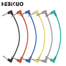 吉他连接线 通用乐器连接线电吉他效果器导线贝斯电箱弯头音频线