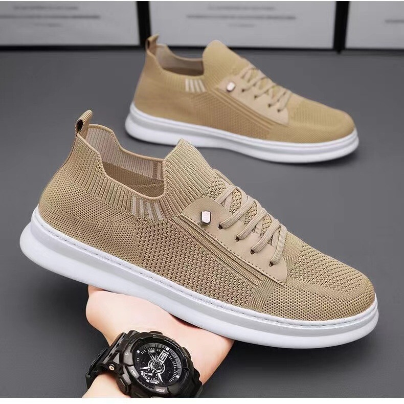 Men's Trendy and Versatile Breathable and Wear-Resistant Slip-On Sneakers 2025 New Style Fly-Knit Sock Shoes Men's Trendy and Versatile Breathable and Wear-Resistant Slip-On Sneakers 2025 New Style Fly-Knit Sock Shoes