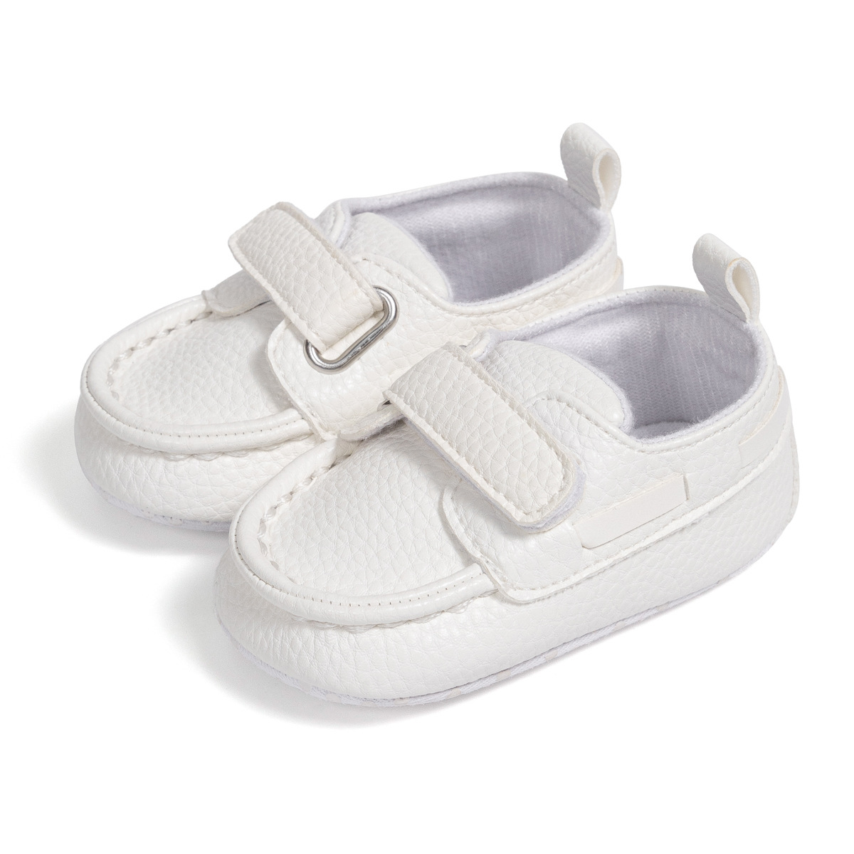 Primavera y otoño nuevos zapatos de bebé 0-1 años estilo británico suave Fondo bebé Niño Zapatos guisantes zapatos de cuero zapatos de bebé