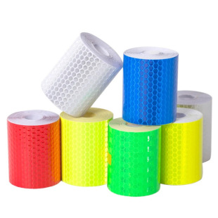 Manufacturer Wholesale Car and Truck Reflective Stickers, Body Stickers, Logo Warning Strips, Crystal Color Grids 5cm* 3m Reflective Car Stickers