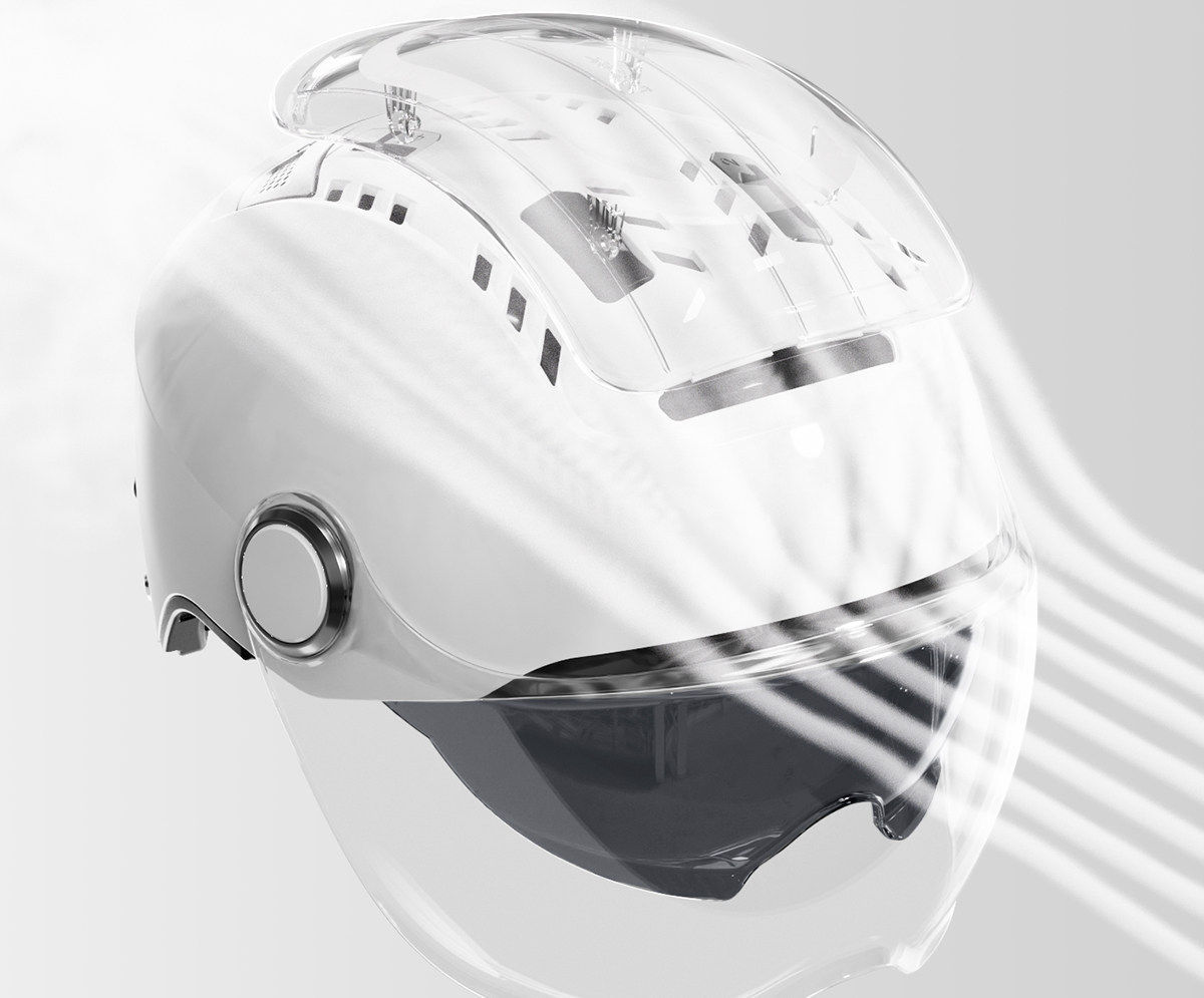 Two Little Bees】TK47 Generation One Skylight Ventilated 3C Electric Motorcycle Helmet for Men and Women, Summer Sun Protection Half Helmet