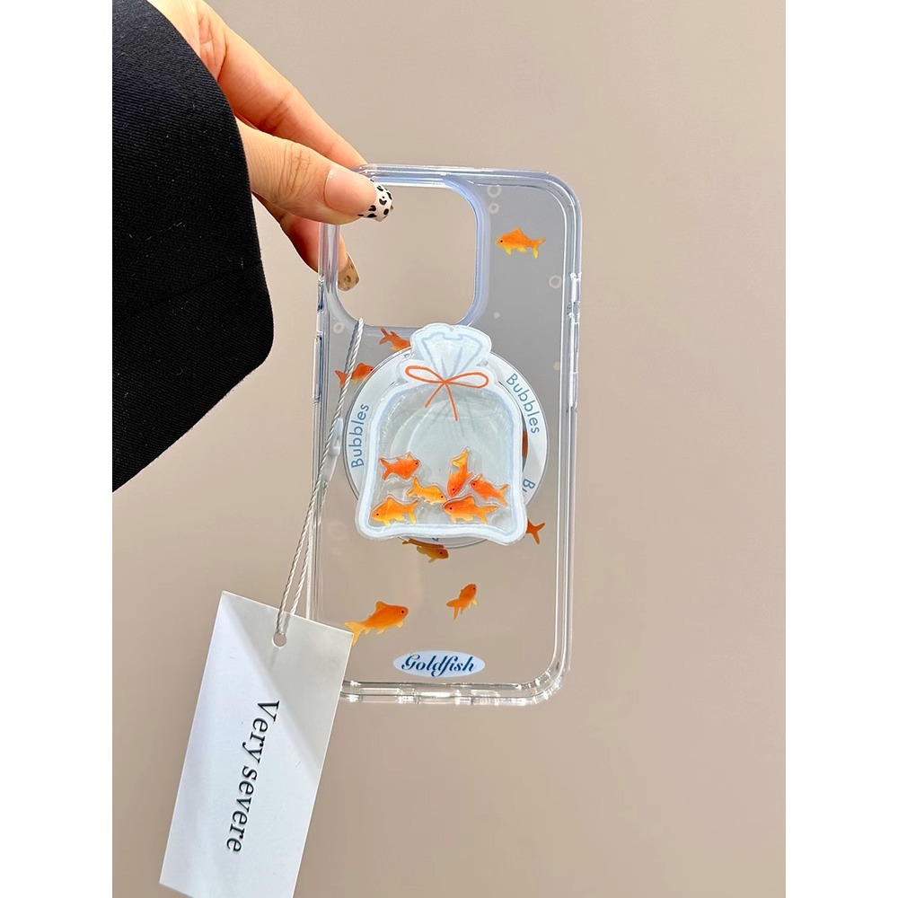 투명 그라데이션 금붕어 자석 + 셰이커 자석 스탠드