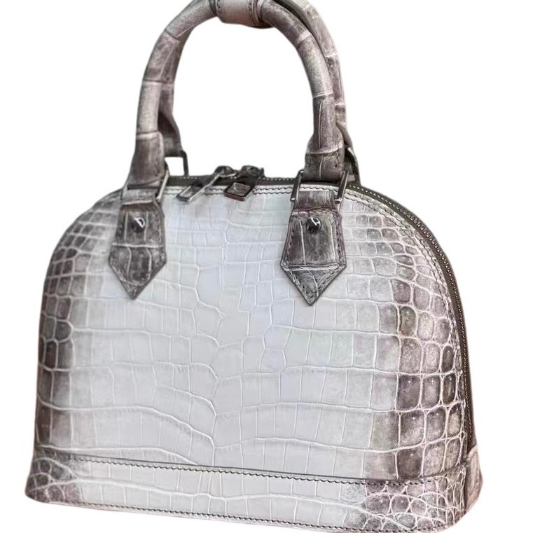 Imported genuine crocodile leather women's bag Himalayas shell bag portable shoulder messenger bag Women's Big classic bag