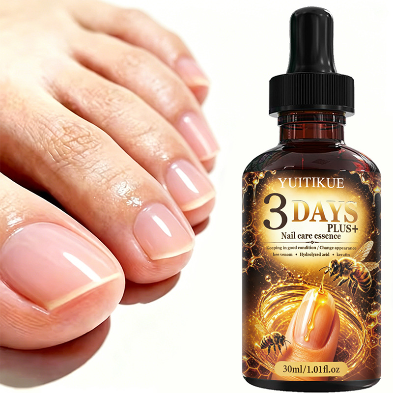 Cross-border Bee Venom Nail Repair Essence, Dropper Design for Easy Application, Nourishing and Protecting Nail Care Oil Before Manicure