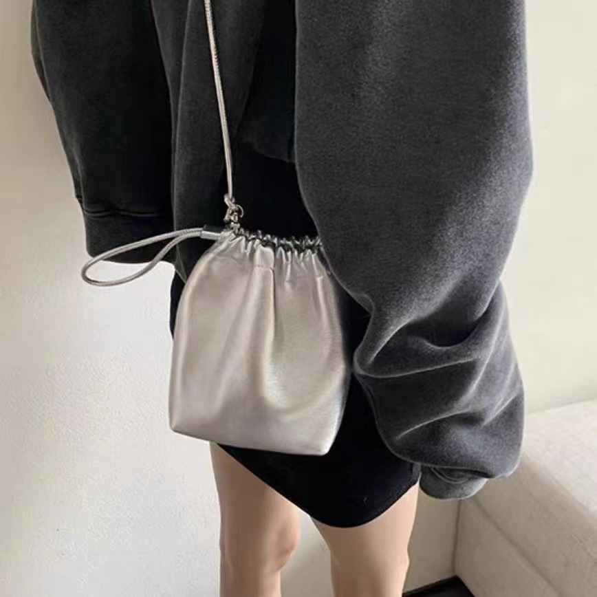 Nuevo bolso bandolera con cordón para teléfono móvil para mujer, minibolso informal versátil a la moda con un solo hombro_voghion.com