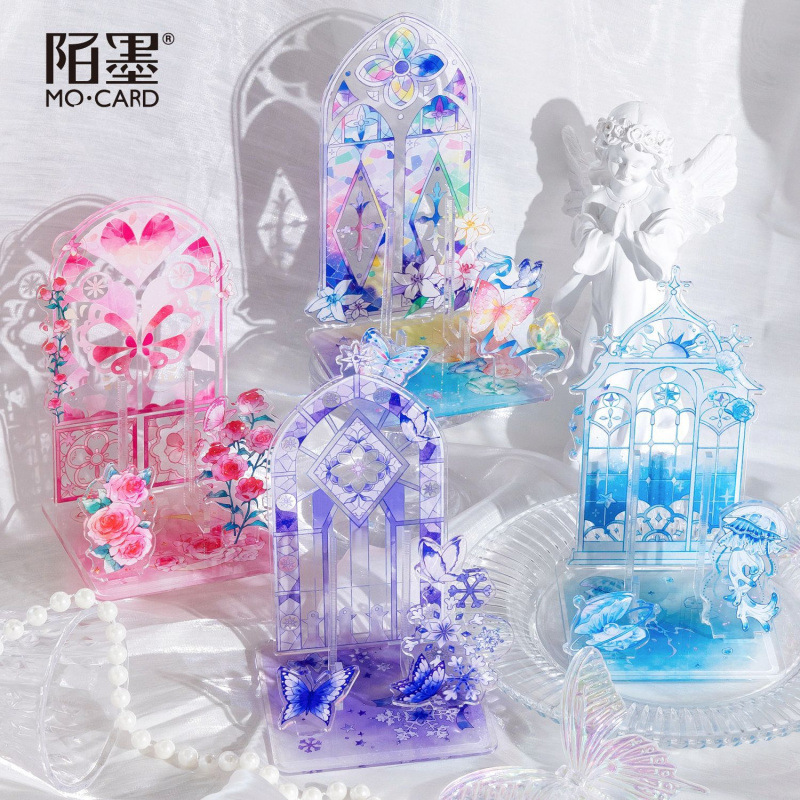 Mo Mo Mo Acrylic Brand Streaming Fantasy Series Retro Shaped Photo Frame Brand Diy Valley Beauty Desktop Ornaments