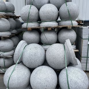 Stone Barricade Square Ornaments Stone Ball School Granite Round Ball Block Car Park Pier Marble Marble