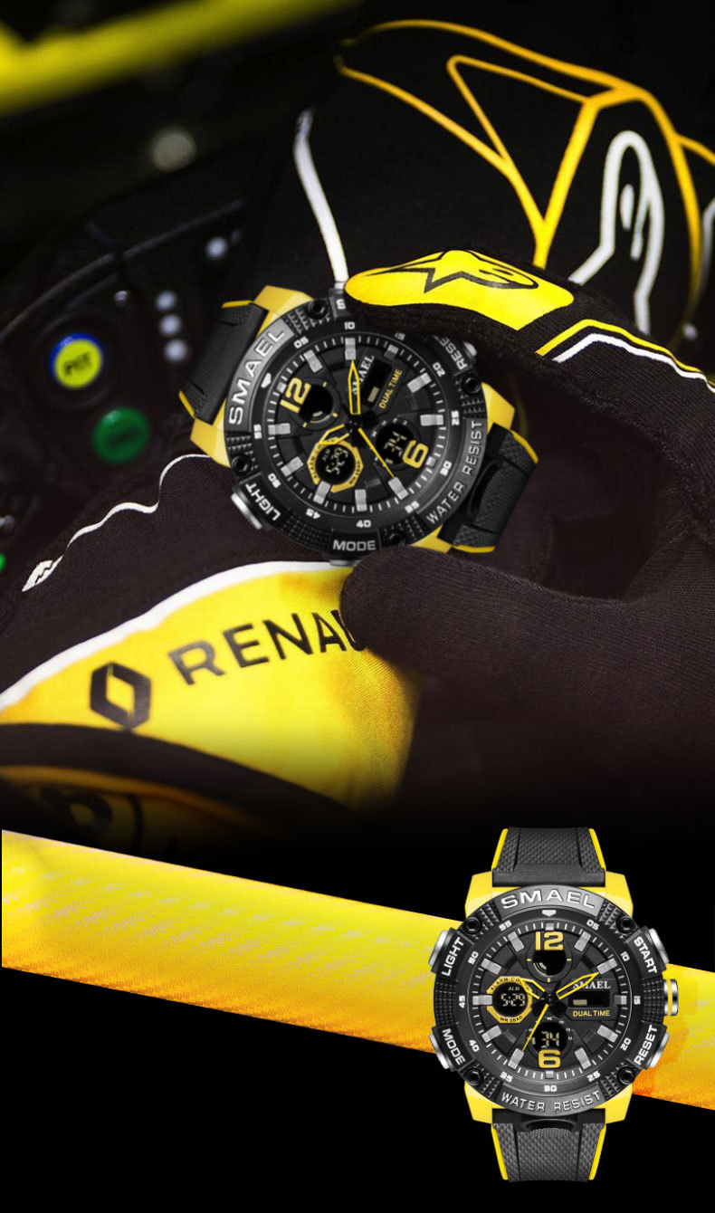 Men's Sports Watch Digital Dual Display Waterproof Electronic_voghion.com