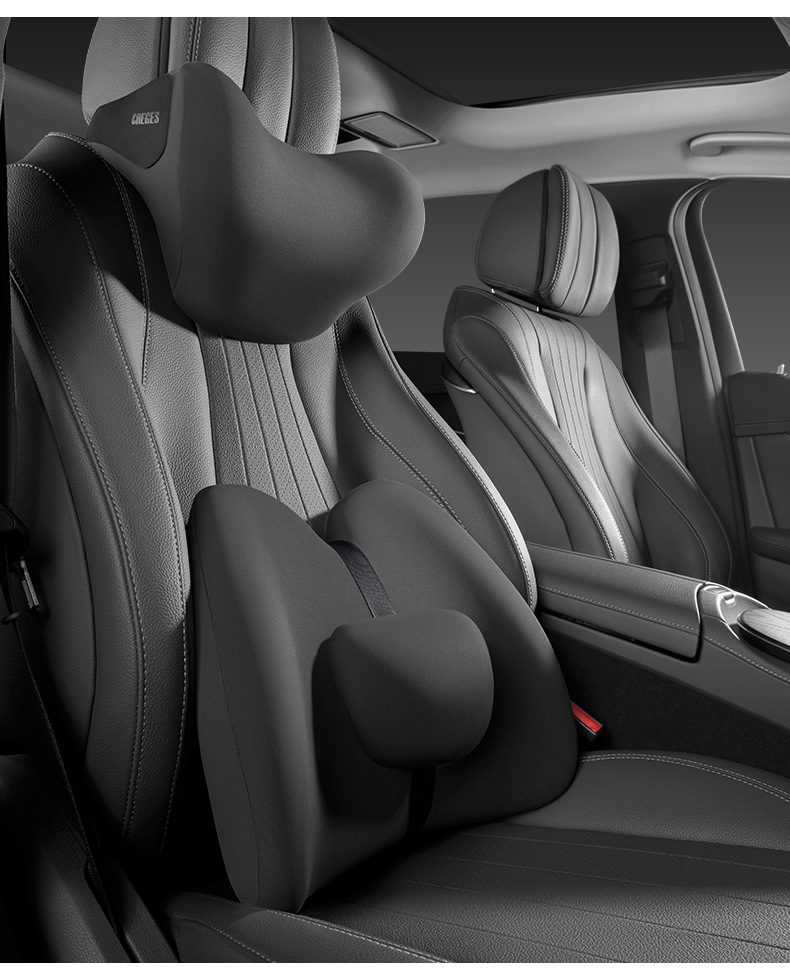 Car Massage Lumbar Support Driving Waist Protector Cushion Lumbar Pillow Backrest Pad Car Seat Lumbar Support