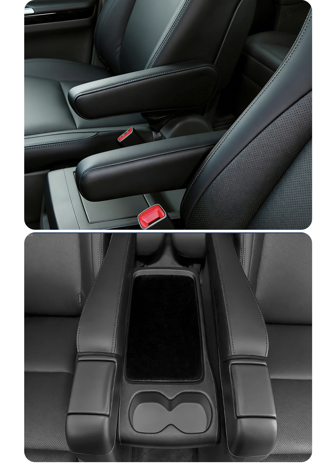 11-14 Toyota Alphard 20 Series Seat Side Armrest Leather Cover, No Disassembly Required for Installation, Protects the Original Car, Suitable for Alphard