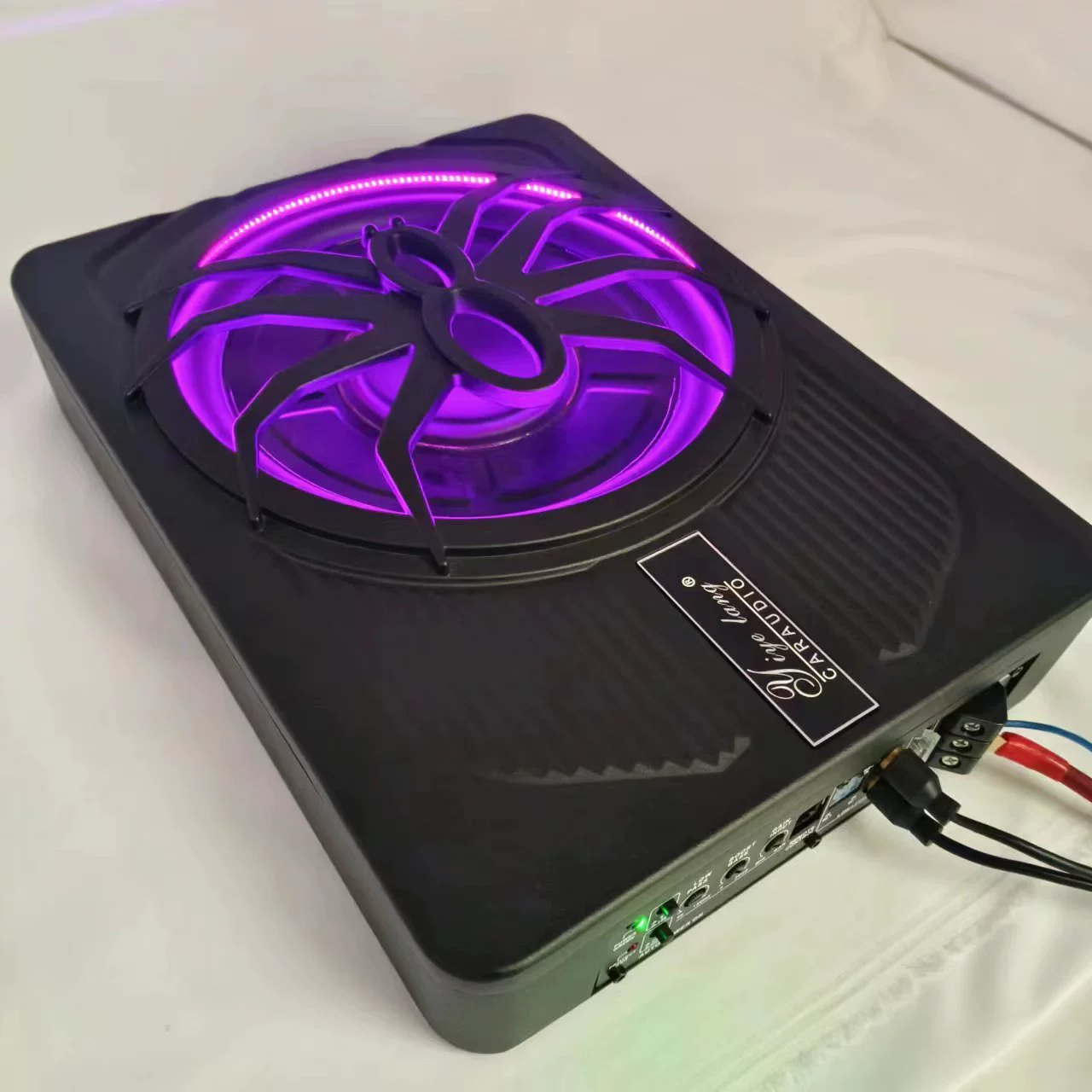 Упрощённая версия автомобильной аудиомодификации Spider Light, модель 10 дюймов, мощный активный сверхтонкий сабвуфер для автомобиля