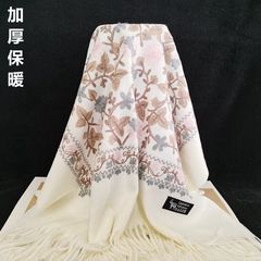 民族風のストールの高級刺繍は新疆のマフラーを厚くします。