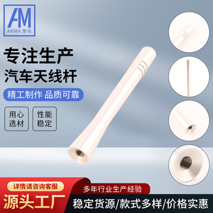 Car antenna rod AM-709-95MM/inner M6 silver accessories screws 2 small car universal antenna