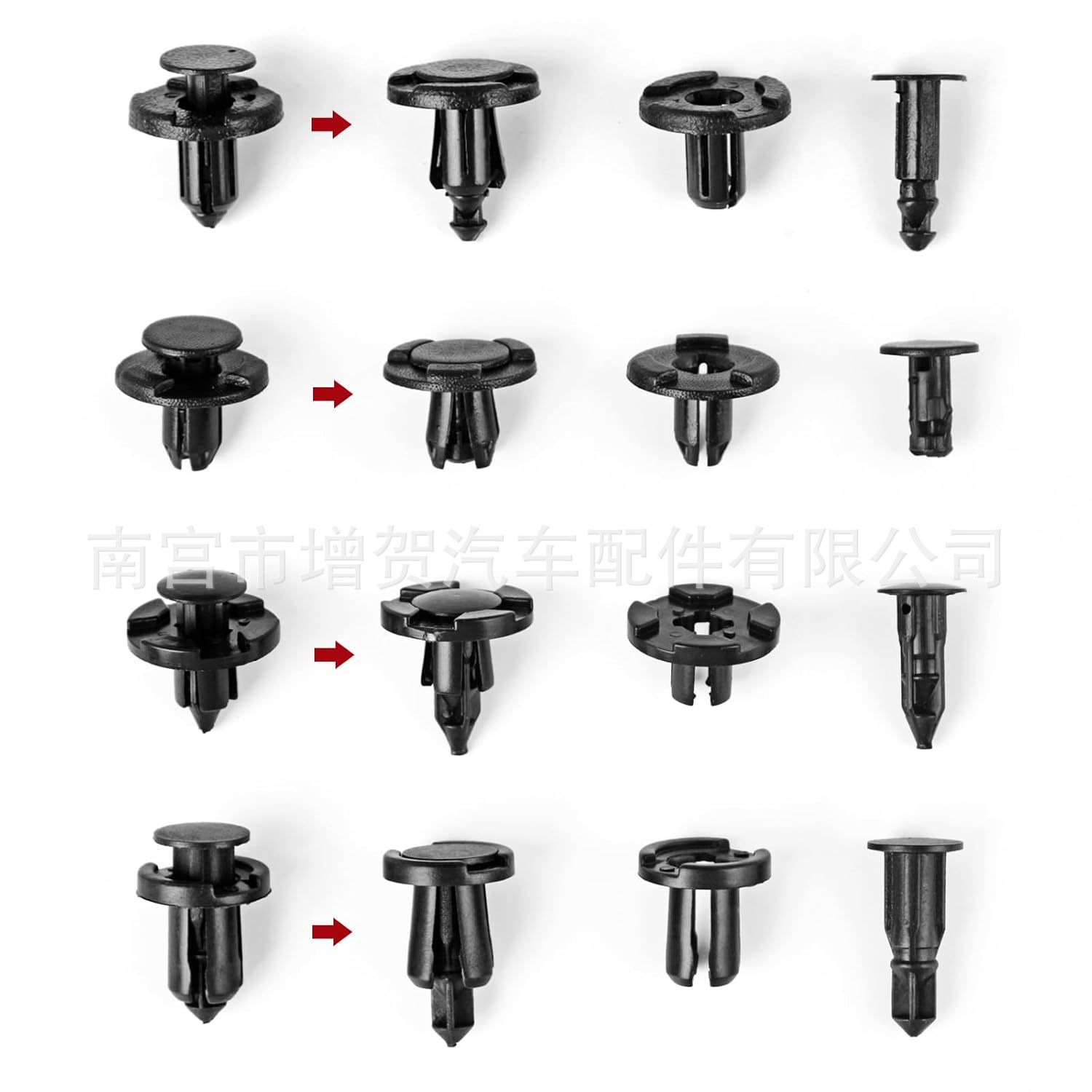 120pcs hebilla de respaldo de guardabarros fija de empuje para hebilla de plástico para parachoques delantero Nissan/Infiniti