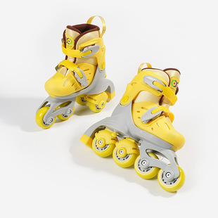 Distribution of a generation of roller skating single and double roller skates adjustable multi-functional children's female skates flash wheel baby