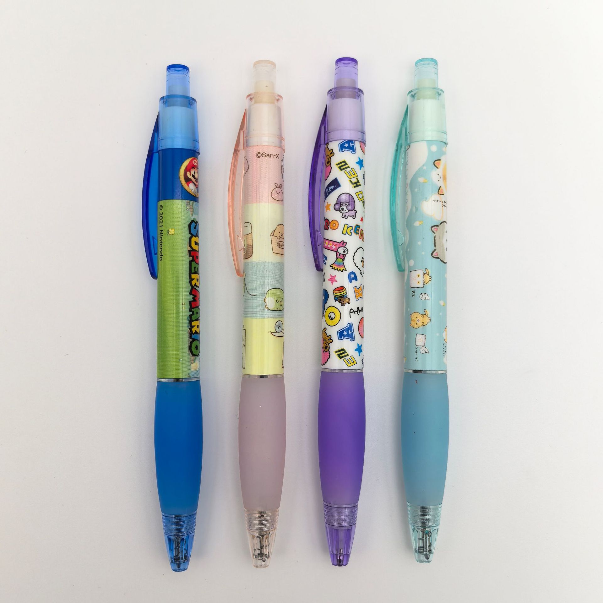 Japón y Corea del Sur venta caliente dibujos animados bolígrafo personalizado bolígrafo de transferencia de calor reemplazable bolígrafo de película encantador