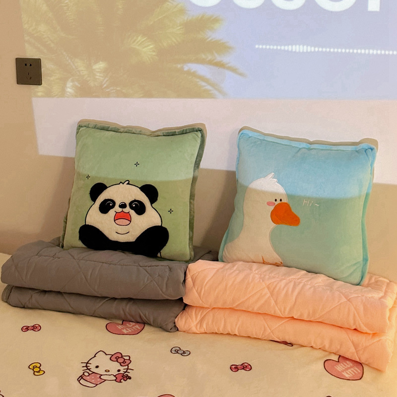 Cantiosa manta plegable 2 - en - 1 almohada colchón de doble propósito almohada de siesta gruesa por aire acondicionado almohada de coche interior