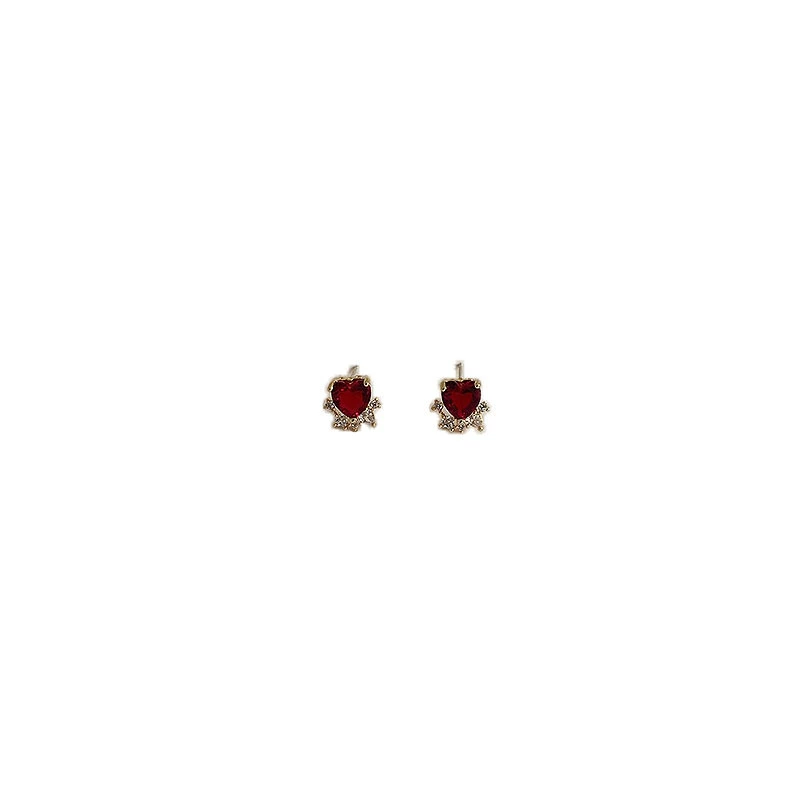 Ретро серебряная игла, серьги, изысканный цирконий, образец 925 пробы, корейский стиль, микрорепродукция, яркий запоминающийся стиль