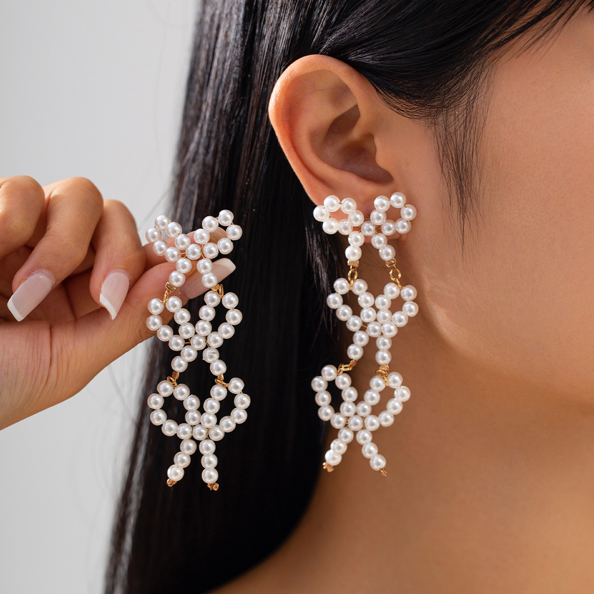 Gold earrings (pair) 3536