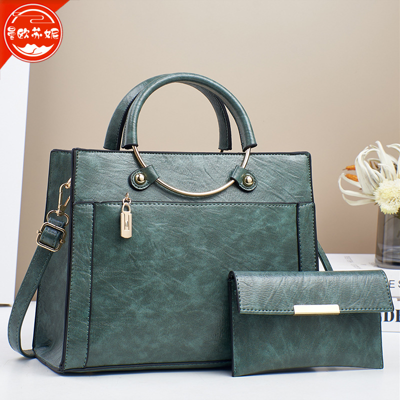 통근 대용량 가방 여성용 틈새 디자인 반지 핸드백 하이 엔드 메신저 가방 간단한 인기있는 어깨 가방