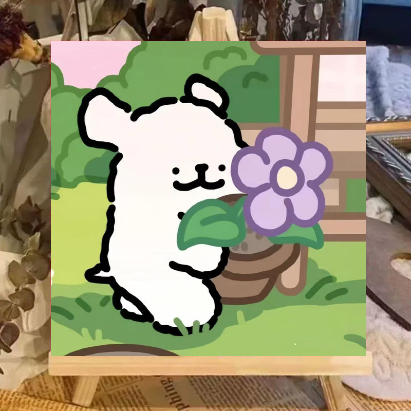 R090 / 20*20cm paint+brush+backing board