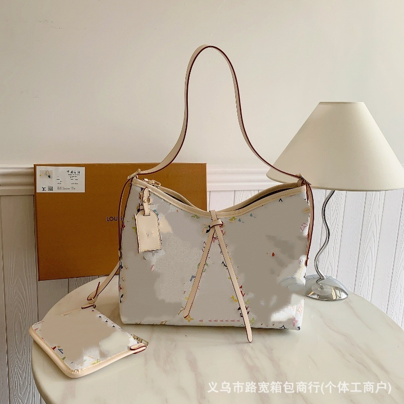 2025爆款女托特包驴家斜跨菜篮子时尚旅行老花跨境复古高级感包包|undefined