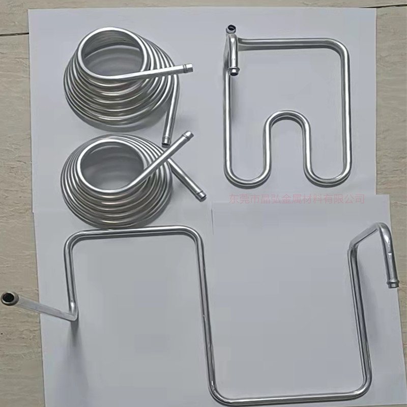 厂家定制铝合金10*8散热圆管 折弯 拉弯 缩管  盘管 无人机架定做