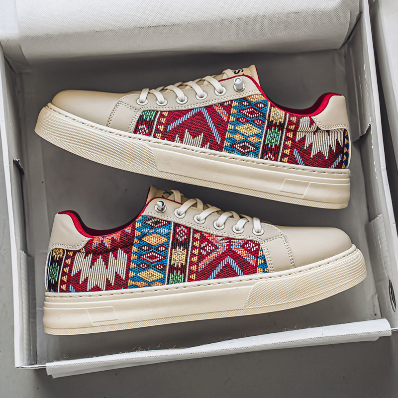 Primavera nuevos zapatos de panel de tela transpirable de cuatro estaciones para hombres, zapatos bajos casuales de todo fósforo para estudiantes de moda, zapatos deportivos de moda para hombres