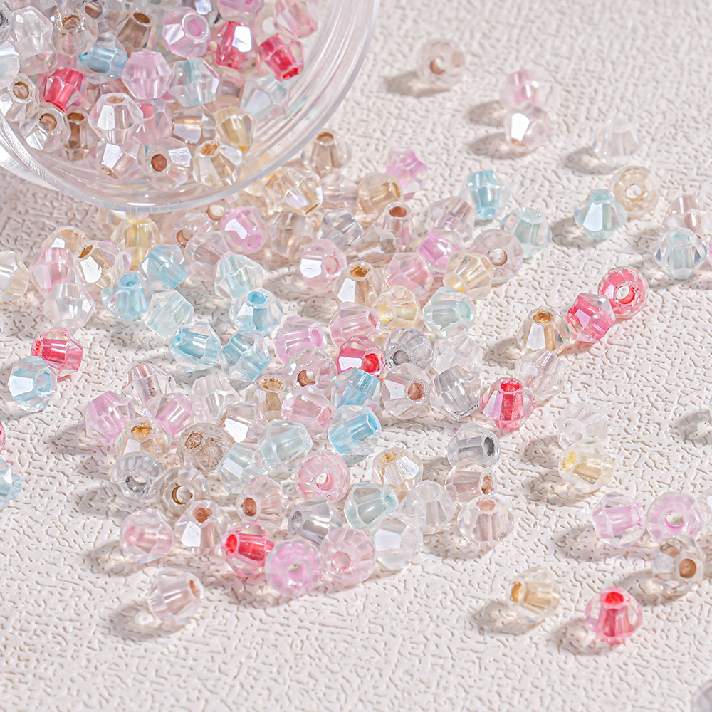 Heidi AB color transparente multilinger Xiaomi cuentas pulsera de cuentas lazo cuentas sueltas cuentas divisorias 4MM accesorios de cadena de teléfono móvil diy