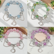 新款森系星星月亮手链女小众高级感简约百搭闺蜜礼物手串厂家批发