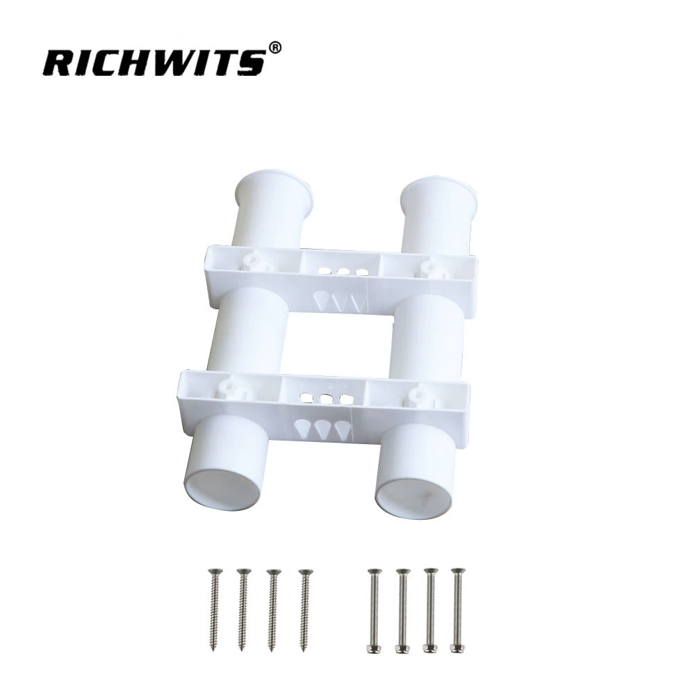 Zhibo металлическая съемная трубка для удочки с двумя отверстиями пластиковый держатель для морской удочки держатель для ящика для рыбалки на яхту
