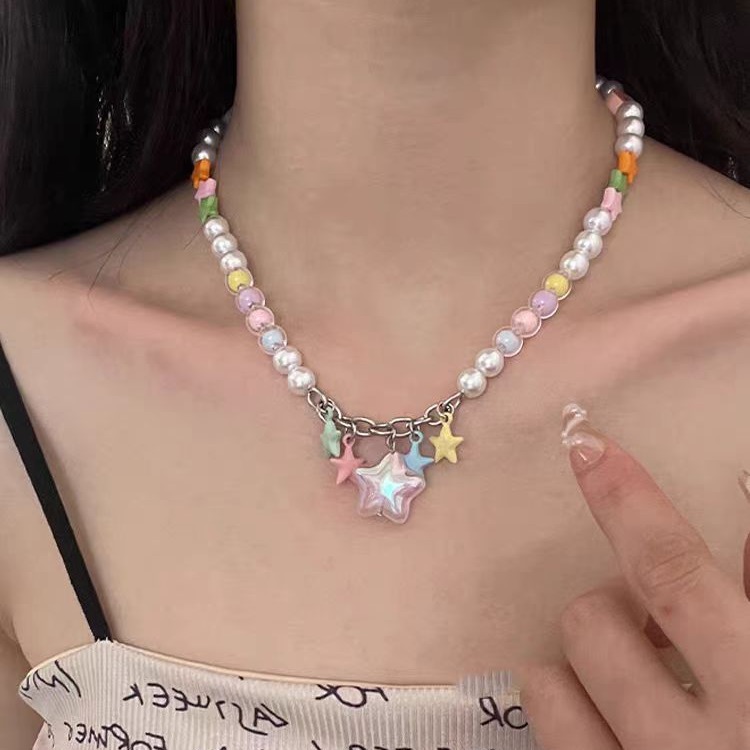 Summer fashionable brand necklace from pearl