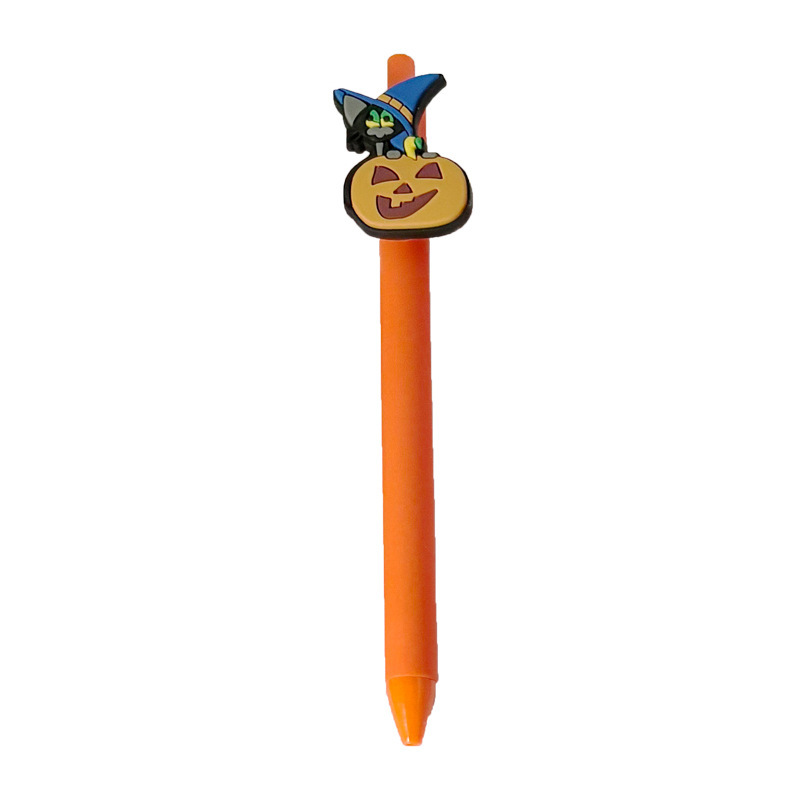 クロスボーダー新しいハロウィンボールペン PVC ソフト接着剤パッチボールペン学生ライティングギフトペン広告ペン|undefined