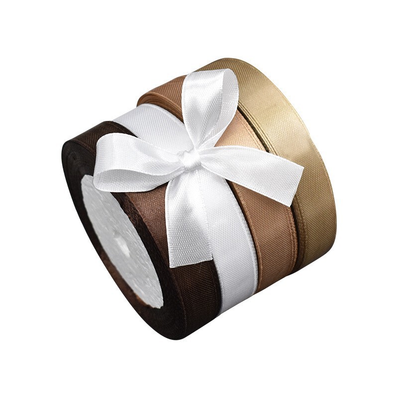 Yiwu Factory 1.5cm Wide Satin Ribbon Custom Amazon Mixed Color Combination Set Single Roll in Opp Bag with Cross-Border Label Yiwu Factory 1.5cm Wide Satin Ribbon Custom Amazon Mixed Color Combination Set Single Roll in Opp Bag with Cross-Border Label
