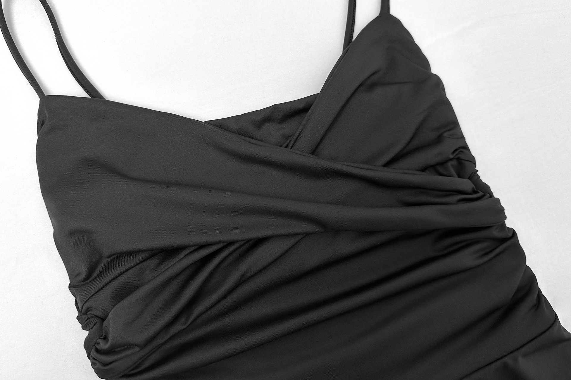Women Tube Top Suspender Dress Sexy Deep V Plunge neck Backless Ruffle Hip Dress 14 Women Tube Top Suspender Dress Sexy Deep V Plunge neck Backless Ruffle Hip Dress