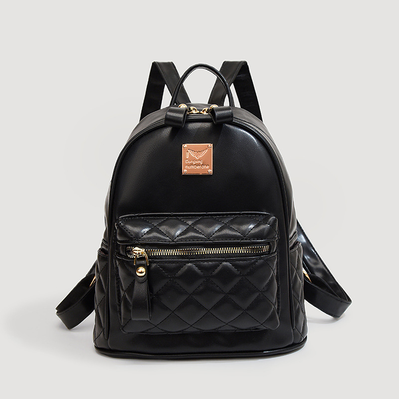 Mochila antirrobo transfronteriza para damas 2025 primavera nueva moda pu ringge para damas mochila de viaje